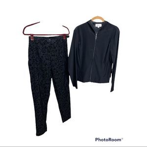 Women’s Vintage Polyester Pants Suit Narcissus Size Medium 10